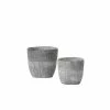SULLIVANS Gray Cement Pot (Set of 2) -VIGORO Store gray sullivans plant pots cmt1187 64 1000