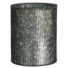 SULLIVANS Gray Metal Ribbed Pot 2 SULLIVANS Gray Metal Ribbed Pot -VIGORO Store gray sullivans plant pots met975 64 1000