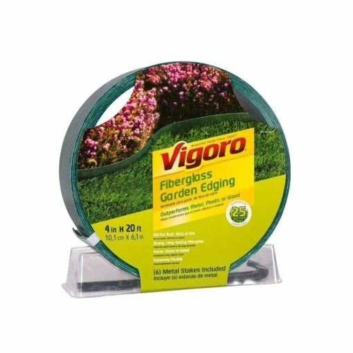 Vigoro 20 ft. Fiberglass Landscape Edging -VIGORO Store green smooth vigoro plastic edging 1639fe1 64 1000