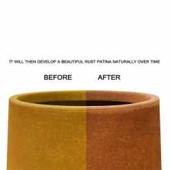 KANTE 16 in. Dia. Round Iron Oxide Concrete Bowl Planter, Outdoor Indoor Large Planter Pot with Drainage Hole 14 KANTE 16 in. Dia. Round Iron Oxide Concrete Bowl Planter, Outdoor Indoor Large Planter Pot with Drainage Hole -VIGORO Store iron oxide kante plant pots rc0051b c80621 4f 1000