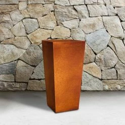 KANTE 28 in. H Iron Oxide Lightweight Concrete Tapered Planter with Drainage Hole, Large Outdoor/Indoor Tall Square Planter 14 KANTE 28 in. H Iron Oxide Lightweight Concrete Tapered Planter with Drainage Hole, Large Outdoor/Indoor Tall Square Planter -VIGORO Store iron oxide kante plant pots rf0229a s c80621 44 1000
