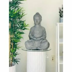 KANTE 25.6 in. H Natural Concrete/Fiberglass Indoor Outdoor Sitting Meditating Zen Buddha Statue 20 KANTE 25.6 in. H Natural Concrete/Fiberglass Indoor Outdoor Sitting Meditating Zen Buddha Statue -VIGORO Store kante garden statues osp141006 c80021 fa 1000