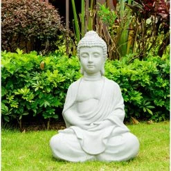 KANTE Lightweight Sitting Meditating Buddha Zen Indoor 12 KANTE Lightweight Sitting Meditating Buddha Zen Indoor -VIGORO Store kante garden statues r141006 c80021 c3 1000