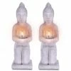 KANTE 12.8 in. H Gray Cement Buddha Garden Statue Tealight Candle Holder Ornament (2-Pack) 1 KANTE 12.8 in. H Gray Cement Buddha Garden Statue Tealight Candle Holder Ornament (2-Pack) -VIGORO Store kante garden statues sx20200174 64 1000