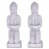 KANTE 12.8 in. H Gray Cement Buddha Garden Statue Tealight Candle Holder Ornament (2-Pack) 1 KANTE 12.8 in. H Gray Cement Buddha Garden Statue Tealight Candle Holder Ornament (2-Pack) -VIGORO Store kante garden statues sx20200176 64 1000