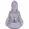 KANTE 6.5 in. H Gray Cement Sitting Buddha Garden Statue Tealight Candle Holder Ornament (2-Pack) 1 KANTE 6.5 in. H Gray Cement Sitting Buddha Garden Statue Tealight Candle Holder Ornament (2-Pack) -VIGORO Store kante garden statues sx20200178 64 1000