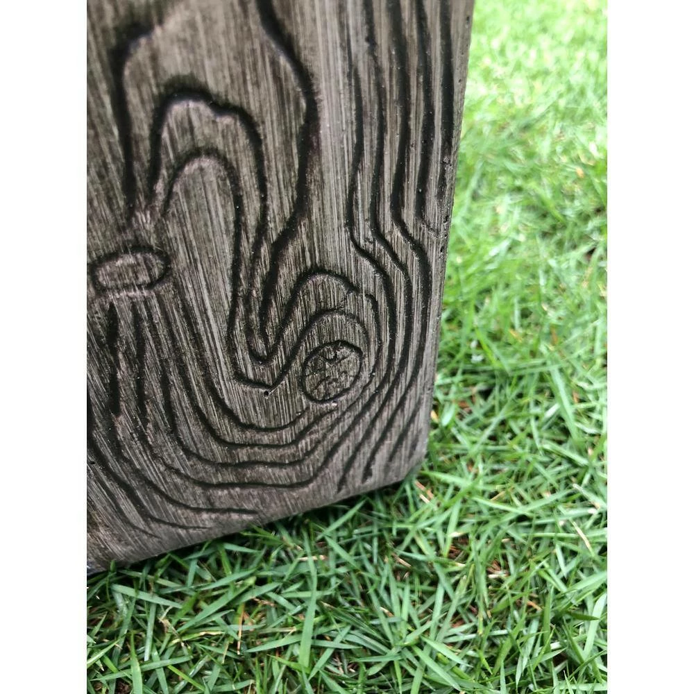 KANTE 31 in and 23 in. L Rectangular Lodgepole Concrete/Fiberglass Indoor Outdoor Elegant Long Planters (Set of 2) 6 KANTE 31 in and 23 in. L Rectangular Lodgepole Concrete/Fiberglass Indoor Outdoor Elegant Long Planters (Set of 2) - Image 4