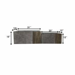KANTE 31 in and 23 in. L Rectangular Lodgepole Concrete/Fiberglass Indoor Outdoor Elegant Long Planters (Set of 2) 11 KANTE 31 in and 23 in. L Rectangular Lodgepole Concrete/Fiberglass Indoor Outdoor Elegant Long Planters (Set of 2) -VIGORO Store lodgepole kante plant pots osf0219ab c81051 44 1000