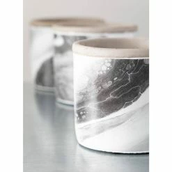 SULLIVANS Multi-Color Cement Fluid Pattern Container (Set of 3) 8 SULLIVANS Multi-Color Cement Fluid Pattern Container (Set of 3) -VIGORO Store multicolor sullivans plant pots cmt1192 4f 1000