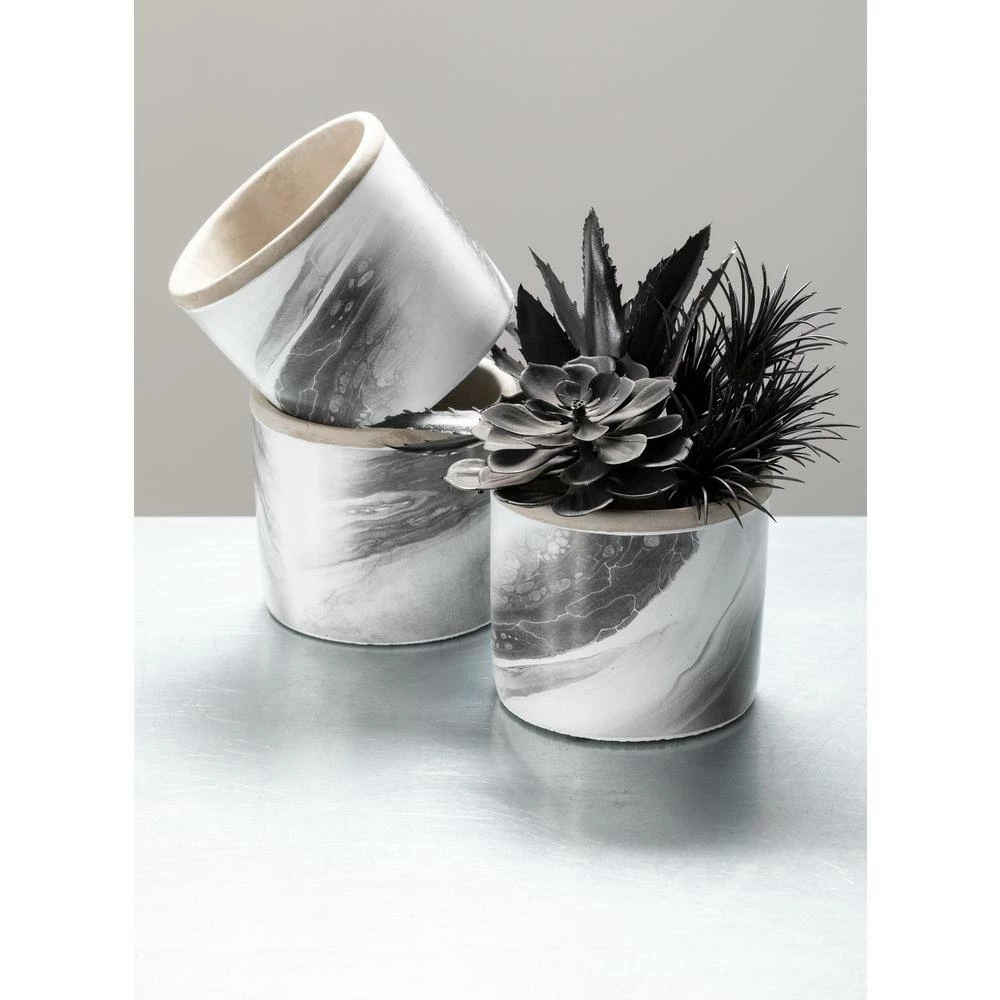 SULLIVANS Multi-Color Cement Fluid Pattern Container (Set of 3) 4 SULLIVANS Multi-Color Cement Fluid Pattern Container (Set of 3) - Image 2