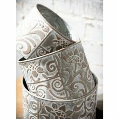 SULLIVANS Multi-Color Metal Planter (Set of 3) -VIGORO Store multicolor sullivans plant pots met1680 1f 1000