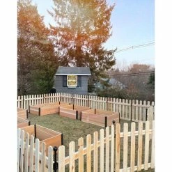 Vigoro 37.1 in. H x 45.35 in. W Cedar Garden Fence Panel 25 Vigoro 37.1 in. H x 45.35 in. W Cedar Garden Fence Panel -VIGORO Store natural cedar wood vigoro garden fencing 860664 1f 1000