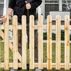 Vigoro 37.1 in. H x 45.35 in. W Cedar Garden Fence Panel 29 Vigoro 37.1 in. H x 45.35 in. W Cedar Garden Fence Panel -VIGORO Store natural cedar wood vigoro garden fencing 860664 31 1000