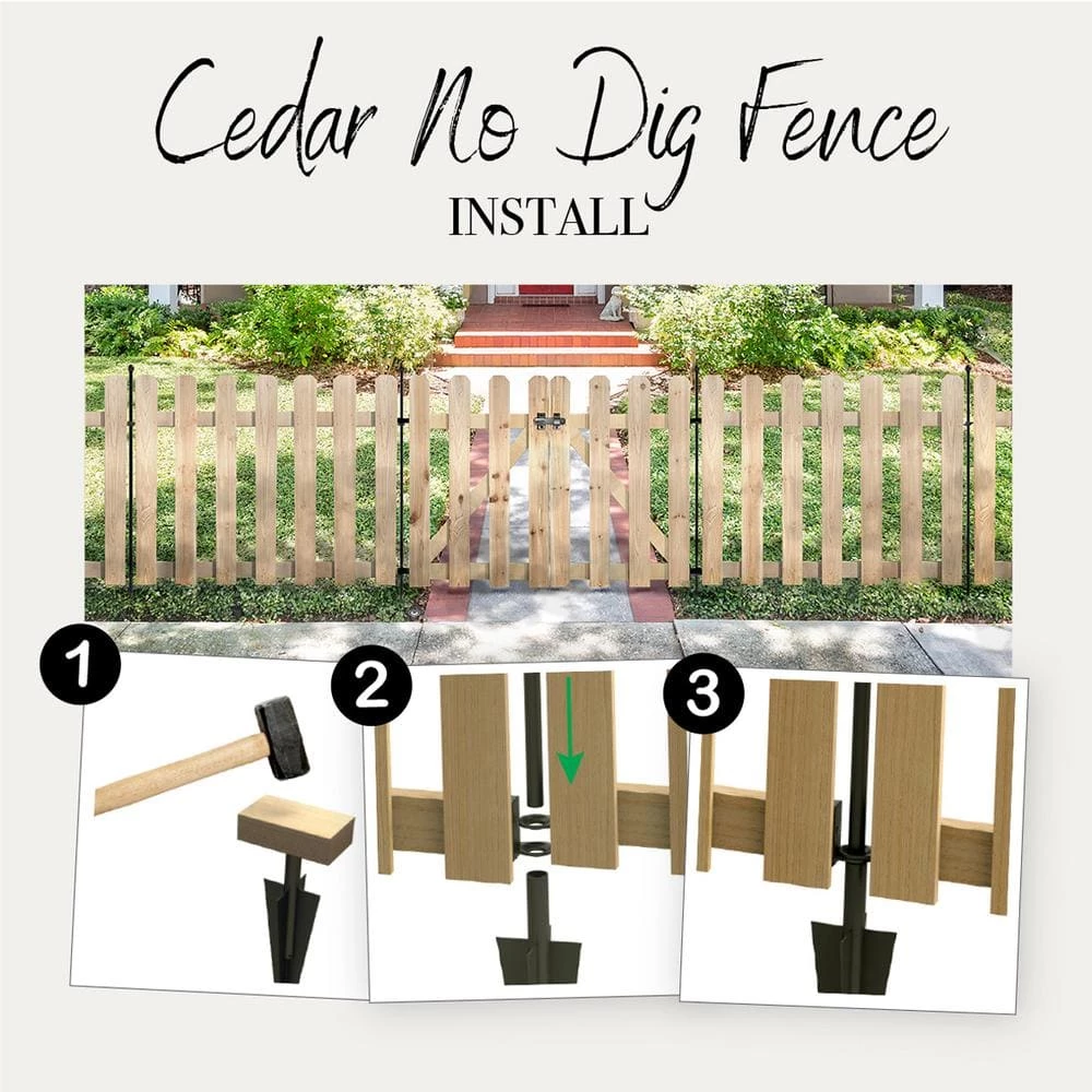 Vigoro 37.1 in. H x 45.35 in. W Cedar Garden Fence Panel 15 Vigoro 37.1 in. H x 45.35 in. W Cedar Garden Fence Panel - Image 13