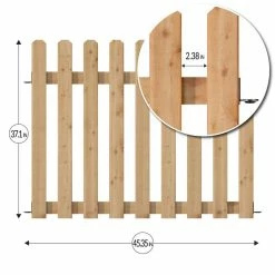Vigoro 37.1 in. H x 45.35 in. W Cedar Garden Fence Panel 17 Vigoro 37.1 in. H x 45.35 in. W Cedar Garden Fence Panel -VIGORO Store natural cedar wood vigoro garden fencing 860664 e1 1000
