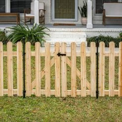 Vigoro 37.1 in. H x 48.3 in. W Cedar Garden Fence Gate -VIGORO Store natural cedar wood vigoro garden fencing 860671 1f 1000
