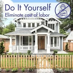 Vigoro 37.1 in. H x 48.3 in. W Cedar Garden Fence Gate -VIGORO Store natural cedar wood vigoro garden fencing 860671 31 1000