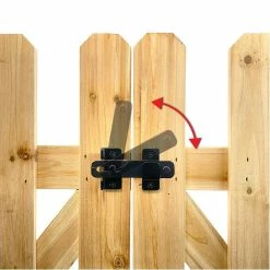 Vigoro 37.1 in. H x 48.3 in. W Cedar Garden Fence Gate -VIGORO Store natural cedar wood vigoro garden fencing 860671 40 1000
