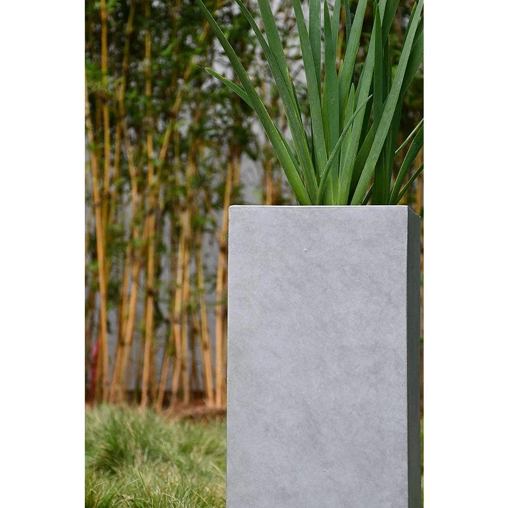 KANTE 28 in. H Square Natural Concrete/Fiberglass Indoor Outdoor Modern Seamless Tall Planter 5 KANTE 28 in. H Square Natural Concrete/Fiberglass Indoor Outdoor Modern Seamless Tall Planter - Image 3