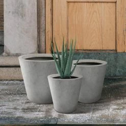 KANTE Large, Medium, Small Round Natural Finish Lightweight Concrete and Weather Resistant Fiberglass Planters (Set of 3) 15 KANTE Large, Medium, Small Round Natural Finish Lightweight Concrete and Weather Resistant Fiberglass Planters (Set of 3) -VIGORO Store natural concrete kante plant pots rc0154bcd c80021 44 1000