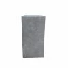 KANTE 24 in. Tall Natural Concrete Lightweight Modern Square Outdoor Planter