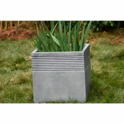KANTE Small 15 in. Tall Natural Lightweight Concrete Modern Square Outdoor Planter -VIGORO Store natural concrete kante plant pots rf0128b c80021 31 1000