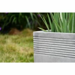 KANTE Small 15 in. Tall Natural Lightweight Concrete Modern Square Outdoor Planter -VIGORO Store natural concrete kante plant pots rf0128b c80021 66 1000
