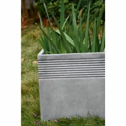 KANTE Small 15 in. Tall Natural Lightweight Concrete Modern Square Outdoor Planter -VIGORO Store natural concrete kante plant pots rf0128b c80021 77 1000