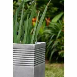 KANTE Small 15 in. Tall Natural Lightweight Concrete Modern Square Outdoor Planter -VIGORO Store natural concrete kante plant pots rf0128b c80021 a0 1000