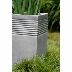 KANTE Small 15 in. Tall Natural Lightweight Concrete Modern Square Outdoor Planter -VIGORO Store natural concrete kante plant pots rf0128b c80021 d4 1000