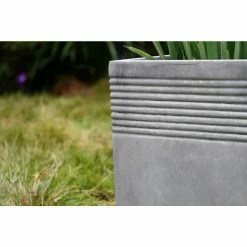 KANTE Small 15 in. Tall Natural Lightweight Concrete Modern Square Outdoor Planter -VIGORO Store natural concrete kante plant pots rf0128b c80021 fa 1000