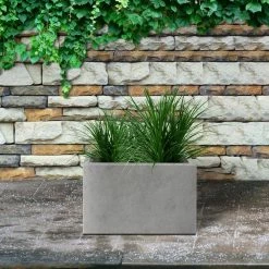 KANTE 6.89"W x 19.49"L x 15.94"H Rectangular Natural Finish Lightweight Concrete and Fiberglass Long Planter w/ Drainage Hole 15 KANTE 6.89"W x 19.49"L x 15.94"H Rectangular Natural Finish Lightweight Concrete and Fiberglass Long Planter w/ Drainage Hole -VIGORO Store natural concrete kante plant pots rf0260a c80021 44 1000