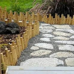Vigoro Natural Pipe Organ 8 in. Bamboo Garden Fence -VIGORO Store natural vigoro garden fencing 4477408 1f 1000