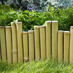 Vigoro Natural Pipe Organ 8 in. Bamboo Garden Fence -VIGORO Store natural vigoro garden fencing 4477408 4f 1000