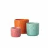 SULLIVANS Multi-Color Ceramic Floral Relief Flower Pot (Set of 3) 1 SULLIVANS Multi-Color Ceramic Floral Relief Flower Pot (Set of 3) -VIGORO Store pink blue orange sullivans plant pots cm2872 64 1000