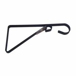 Vigoro 9.81 in. x 0.625 in. x 4.5 in. Black Iron Plant Bracket -VIGORO Store powder coating vigoro plant hangers 570591 a0 1000