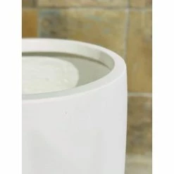 KANTE 21.7 in. H Round Pure White Concrete Indoor Outdoor Modern Tall Planter 14 KANTE 21.7 in. H Round Pure White Concrete Indoor Outdoor Modern Tall Planter -VIGORO Store pure white kante plant pots osc0066a c80011 66 1000