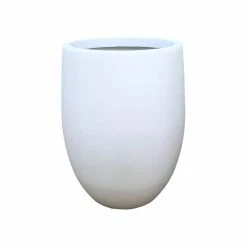 KANTE 21.7 in. H Round Pure White Concrete Indoor Outdoor Modern Tall Planter 15 KANTE 21.7 in. H Round Pure White Concrete Indoor Outdoor Modern Tall Planter -VIGORO Store pure white kante plant pots osc0066a c80011 c3 1000
