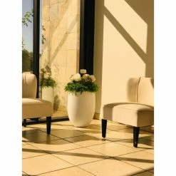 KANTE 21.7 in. H Round Pure White Concrete Indoor Outdoor Modern Tall Planter 19 KANTE 21.7 in. H Round Pure White Concrete Indoor Outdoor Modern Tall Planter -VIGORO Store pure white kante plant pots osc0066a c80011 fa 1000