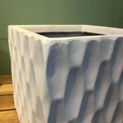 KANTE 12 in. H Square Pure White Concrete/Fiberglass Indoor Outdoor Elegant Retro Planter 13 KANTE 12 in. H Square Pure White Concrete/Fiberglass Indoor Outdoor Elegant Retro Planter -VIGORO Store pure white kante plant pots osf0201b c80011 44 1000