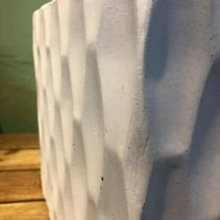 KANTE 16 in. W Square Pure White Concrete/Fiberglass Indoor Outdoor Elegant Retro Planter -VIGORO Store pure white kante plant pots osf0201c c80011 4f 1000