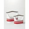 SULLIVANS Red and White Reindeer Metal Trugs with Wood Handles (Set of 2) -VIGORO Store red sullivans plant pots met1740 64 1000