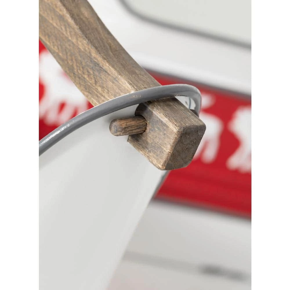 SULLIVANS Red and White Reindeer Metal Trugs with Wood Handles (Set of 2) 4 SULLIVANS Red and White Reindeer Metal Trugs with Wood Handles (Set of 2) - Image 2