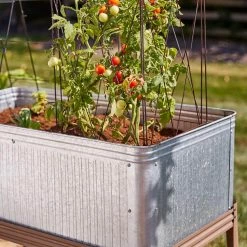 Vigoro Vintage Steel Stand Up Garden Planter with Stand 10 Vigoro Vintage Steel Stand Up Garden Planter with Stand -VIGORO Store rust and galvanized vigoro elevated garden beds 82231hd 1f 1000