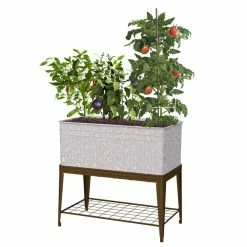Vigoro Vintage Steel Stand Up Garden Planter with Stand 9 Vigoro Vintage Steel Stand Up Garden Planter with Stand -VIGORO Store rust and galvanized vigoro elevated garden beds 82231hd 4f 1000
