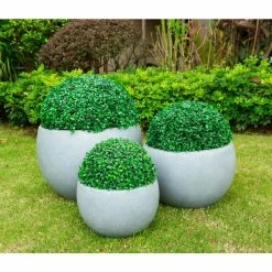 KANTE 20 in., 16 in. and 12 in. W Round Slate Gray Concrete/Fiberglass Indoor Outdoor Elegant Bowl Planters (Set of 3) 15 KANTE 20 in., 16 in. and 12 in. W Round Slate Gray Concrete/Fiberglass Indoor Outdoor Elegant Bowl Planters (Set of 3) -VIGORO Store slate gray kante plant pots osc0049abc c60611 1f 1000