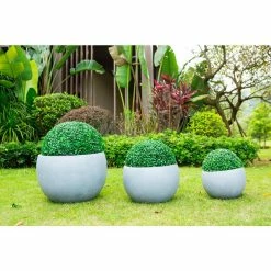 KANTE 20 in., 16 in. and 12 in. W Round Slate Gray Concrete/Fiberglass Indoor Outdoor Elegant Bowl Planters (Set of 3) 14 KANTE 20 in., 16 in. and 12 in. W Round Slate Gray Concrete/Fiberglass Indoor Outdoor Elegant Bowl Planters (Set of 3) -VIGORO Store slate gray kante plant pots osc0049abc c60611 4f 1000