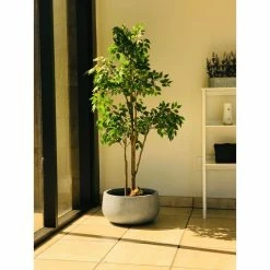 KANTE 20 in. W Round Slate Gray Lightweight Concrete/Fiberglass Indoor Outdoor Elegant Bowl Planter 20 KANTE 20 in. W Round Slate Gray Lightweight Concrete/Fiberglass Indoor Outdoor Elegant Bowl Planter -VIGORO Store slate gray kante plant pots osc0051c c60611 76 1000