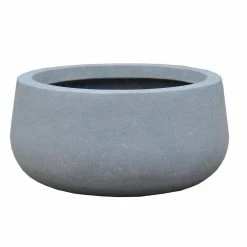 KANTE 20 in. W Round Slate Gray Lightweight Concrete/Fiberglass Indoor Outdoor Elegant Bowl Planter 15 KANTE 20 in. W Round Slate Gray Lightweight Concrete/Fiberglass Indoor Outdoor Elegant Bowl Planter -VIGORO Store slate gray kante plant pots osc0051c c60611 c3 1000