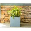 KANTE 10 in. W Square Slate Gray Lightweight Concrete/Fiberglass Indoor Outdoor Modern Elegant Planter 1 KANTE 10 in. W Square Slate Gray Lightweight Concrete/Fiberglass Indoor Outdoor Modern Elegant Planter -VIGORO Store slate gray kante plant pots osf0001a c60611 64 1000